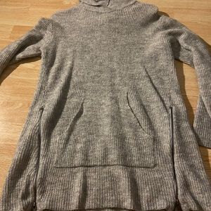 Grey sweater dress